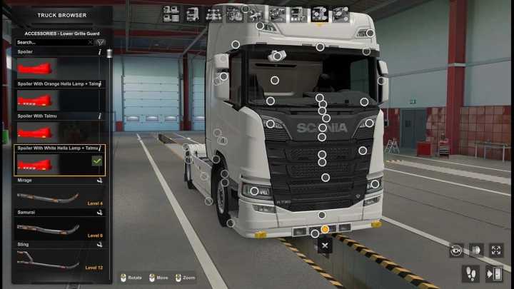 ETS2 – Painted Bumperspoiler For Scania Next Gen S/R V1.0 (1.49)