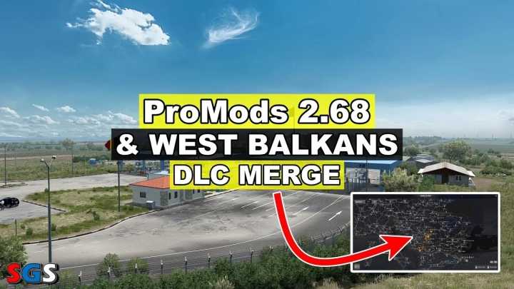 ETS2 – Promods & West Balkans Dlc Merge V1.5 (1.49)
