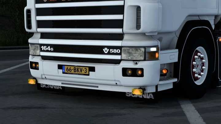 ETS2 – Scania 164G V8 + Fkm Custom V1.0 (1.49)