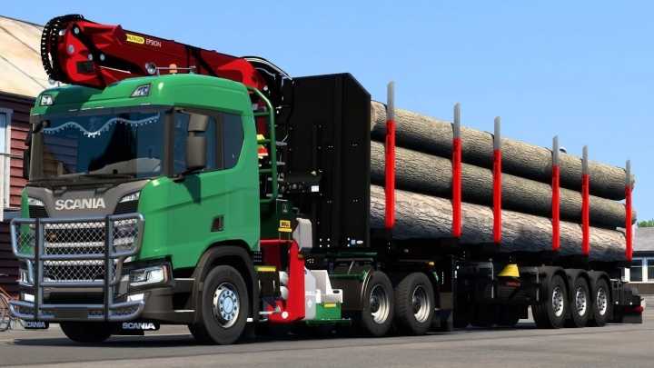 ETS2 – Scania Ng Doll Long Wood Chassis Addon (1.49)