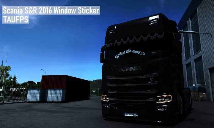 ETS2 – Scania S&R 2016 Window Sticker (1.50)