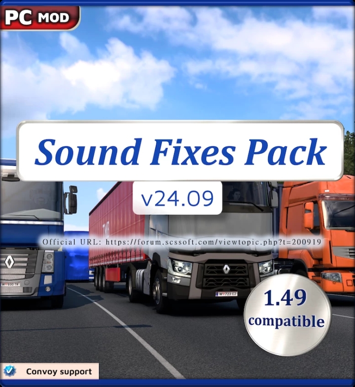 ETS2 – Sound Fixes Pack V24.09 (1.49)