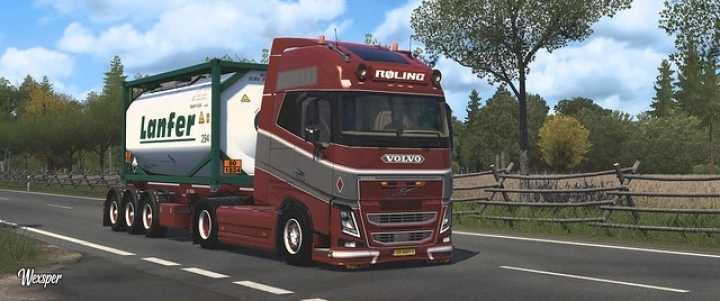 ETS2 – Volvo Fh 2012 Roling Transport Skin Pack V1.1 (1.49)