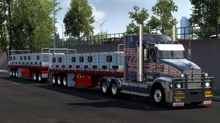 ATS – Kenworth T608 Flattops + Trailer (1.49)