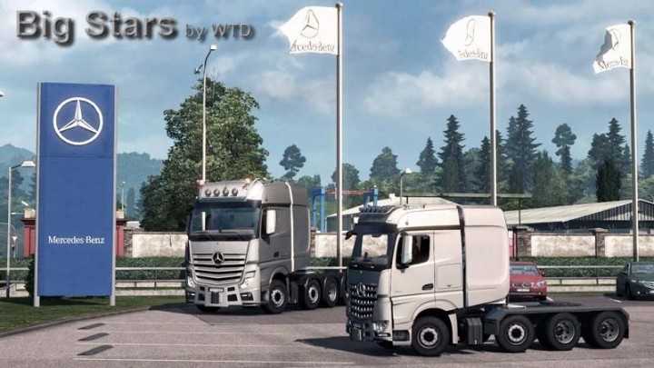 ETS2 – Big Stars – Actros/Arocs Slt V1.7.5 (1.50)