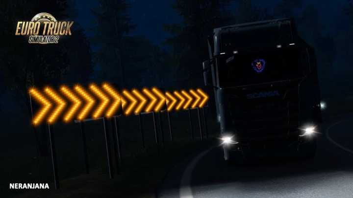ETS2 – Dangerous Turn Lights Mod V2.7 (1.50)
