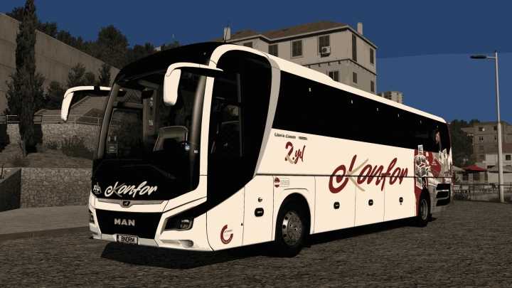 ETS2 – Man Lions Coach E6 Konfor Turizm 19 Mayis Ozel Tasarim Skin V1.0 (1.50)