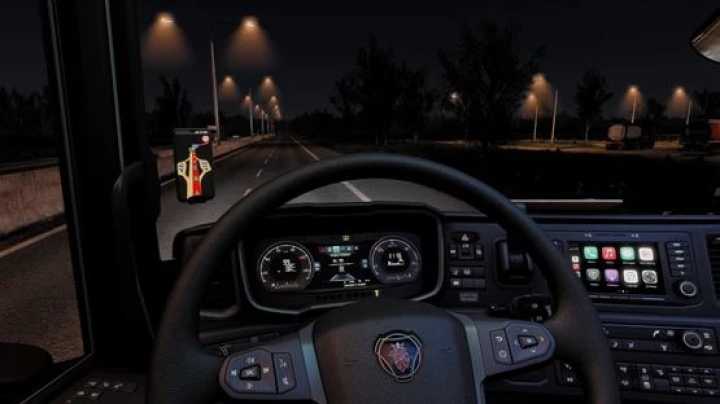 ETS2 – Scania Next Gen Tachograph Warning Light And Overspeed Warning (1.50)