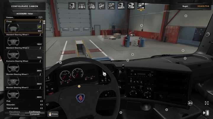 ETS2 – Scania R1 Steering Wheel V1.0 (1.49)