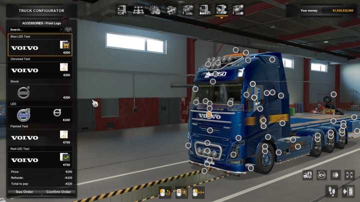 ETS2 – Volvo Fh16 2012 Mega Mod V1.50.1.0S (1.50)