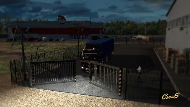 ETS2 – Animated Gates In Companies V4.5 (1.50)