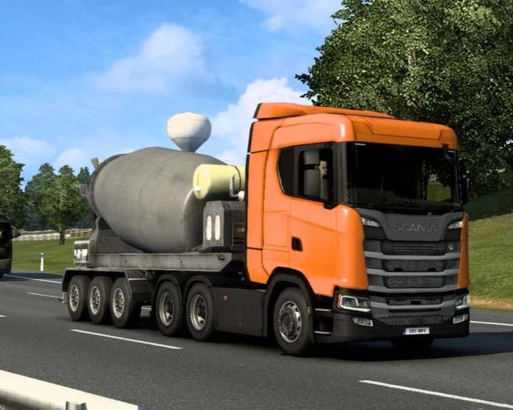 ETS2 – Cement Mixer Trailer Traffic V1.0 (1.50)