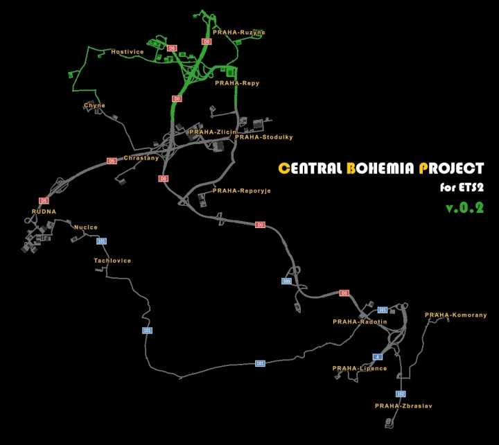 ETS2 – Central Bohemia Project V0.2 (1.50)