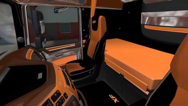 ETS2 – Daf Xf E6 Orange Interior V1.0 (1.50)