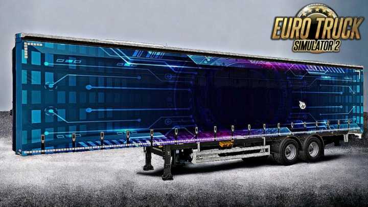 ETS2 – Futuristic Trailer Skin V1.0 (1.50)