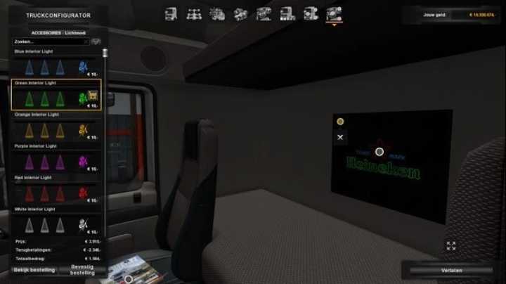 ETS2 – Interior Light & Emblems V10.9 (1.50)