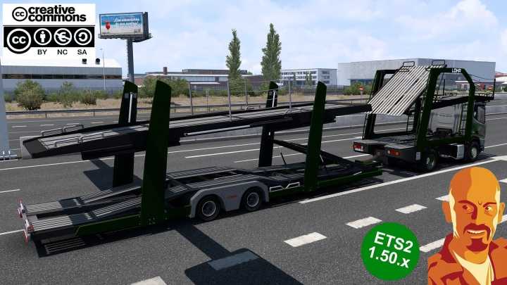 ETS2 – Lohr Car Transport Trailer V3.0 (1.50)
