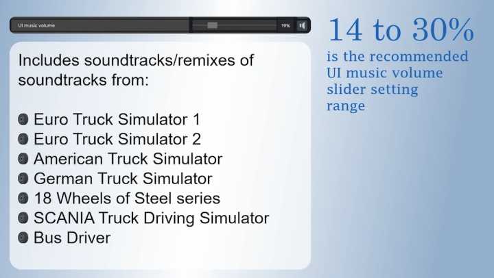 ETS2 – Menu Music Remixes & Nostalgic Soundtracks V2024Jun02 (1.50)