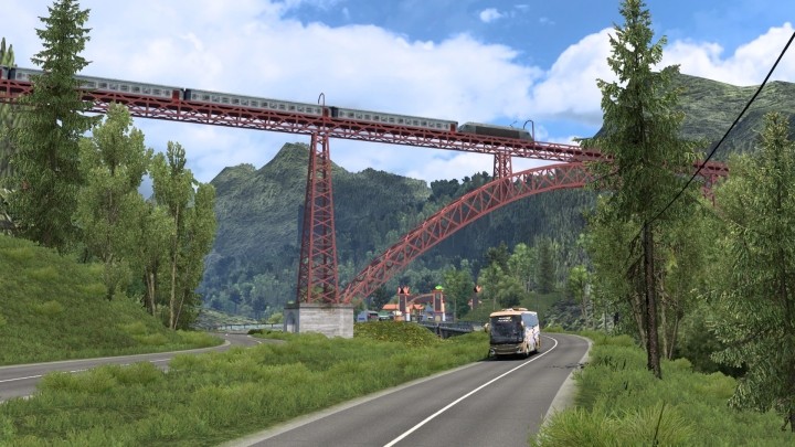 ETS2 – New Map Sitinjau Lauik V13.1 + Isuzu Nkr (1.50)