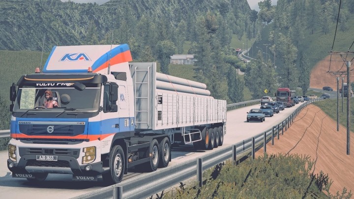 ETS2 – New Map Sitinjau Lauik V13.1 + Isuzu Nkr (1.50)