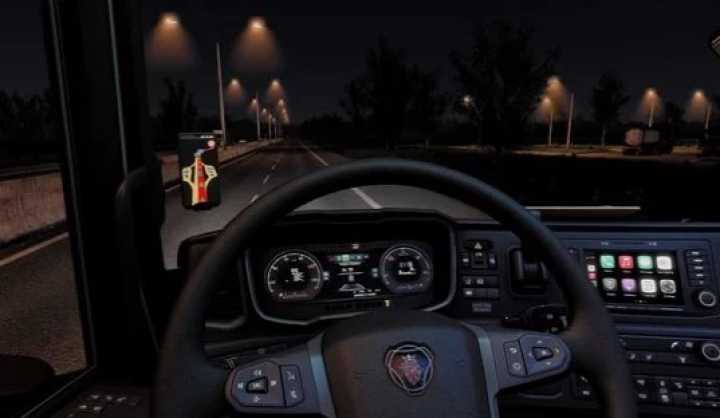 ETS2 – Scania Next Gen Tachograph Warning Light & Overspeed Warning (1.50)