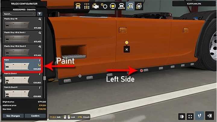 ETS2 – Scania S+R Sideskirt Bar Marker Leds V1.0 (1.50)