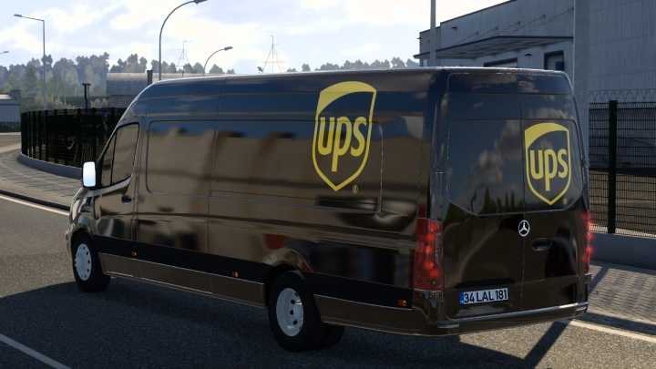 ETS2 – Skin Ups Mercedes-Benz Sprinter V1.0 (1.50)