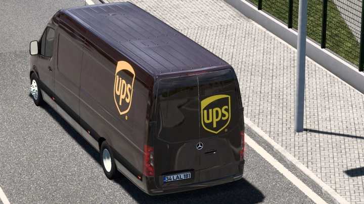 ETS2 – Skin Ups Mercedes-Benz Sprinter V1.0 (1.50)