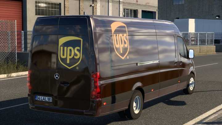 ETS2 – Skin Ups Mercedes-Benz Sprinter V1.0 (1.50)
