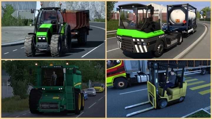 ETS2 – Slow Traffic Vehicles V1.0 (1.50)