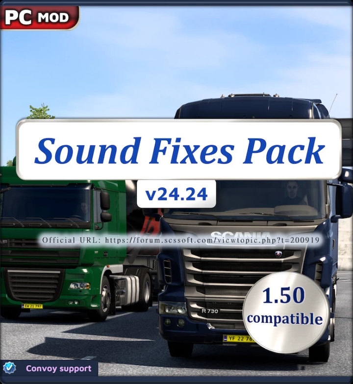 ETS2 – Sound Fixes Pack V24.24 (1.50)