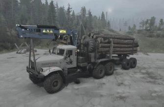 Грузовик KrAZ-255B V11.07.21 для игры Mudrunner