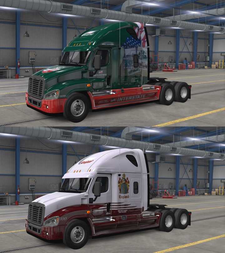 ATS – 50 Skins Pack For Freightliner Cascadia (1.50)