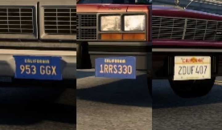 ATS – Classic License Plates For Jazzycats Traffic V1.0.1 (1.50)