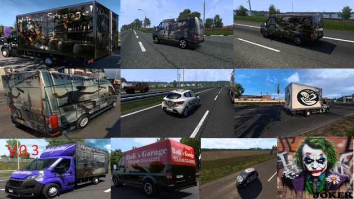 ETS2 – Aitraffic Vehicle Skins Pack By Joker V0.3 (1.50)