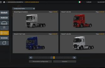 ETS2 – Все грузовики в дилершипе V1.0 (1.14)