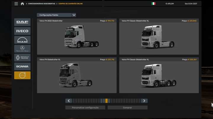 ETS2 – All Trucks At The Dealer V1.0 (1.14)