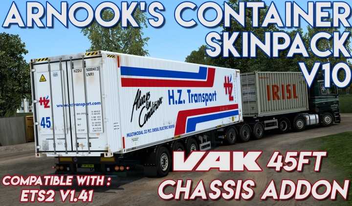 ETS2 – Arnooks Container Pack V18 (1.50)