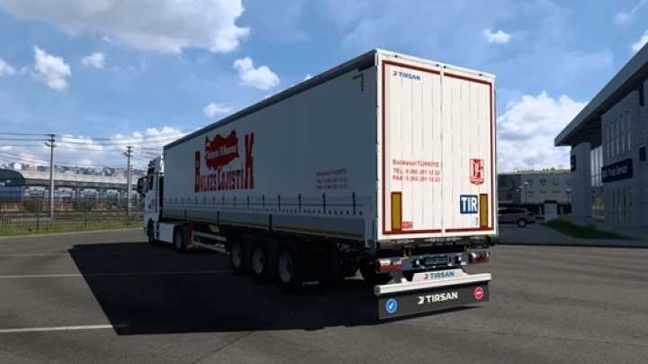 ETS2 – Balkes Logistic Skinpack For Man Tgx E6 Scs&Tirsan Curtain Trailer V1.0 (1.50)