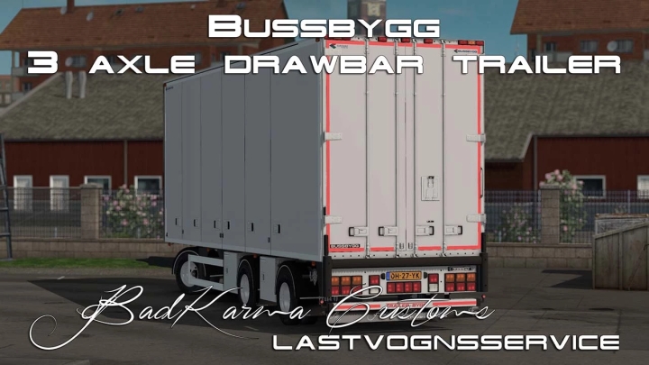 ETS2 – Bussbygg 3 Axle Drawbar Trailer V1.4.2 (1.50)