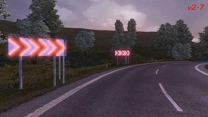 ETS2 – Dangerous Turn Lights (1.50)