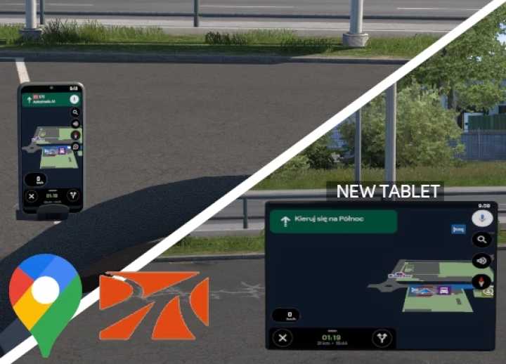 ETS2 – Google Maps Addon Promods V2.1 (1.50)