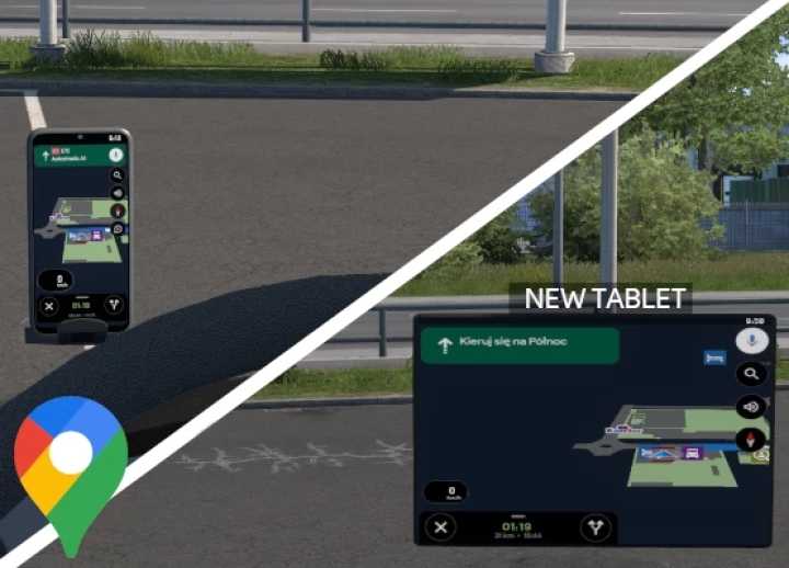 ETS2 – Google Maps Addon V2.1 (1.50)