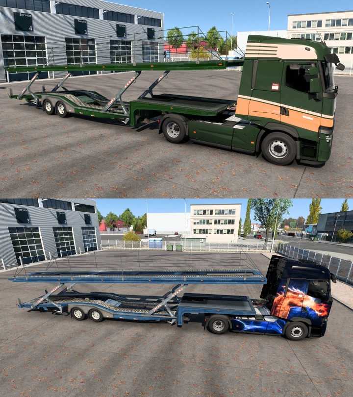 ETS2 – Ownable Old Scs Car Transporter Trailer (1.50)