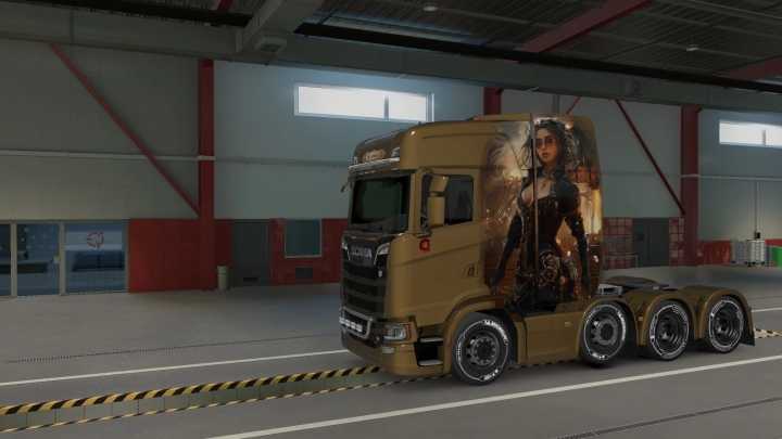 ETS2 – Steampunk Girl For Scania Nextgen S V1.0 (1.50)