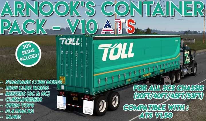 ATS – Arnooks Container Pack Edition Fix V10 (1.50)