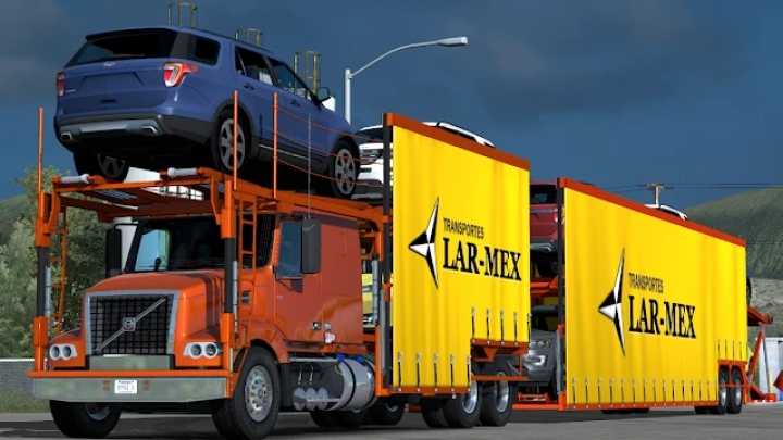 ATS – Volvo Vah Car Carrier-Dump Pack V1.0 (1.50)