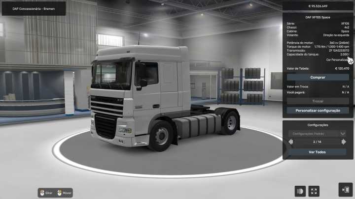 ETS2 – 2000 Liters For All Trucks V1.0 (11.08.2024) (1.50)