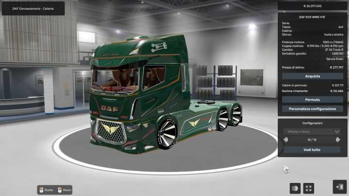 ETS2 – Daf Evo Wing V12 (1.50)