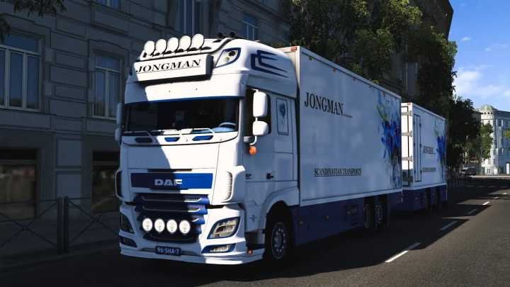 ETS2 – Daf Xf106 Flower Shuttle+Trailer V3.0 (1.50)